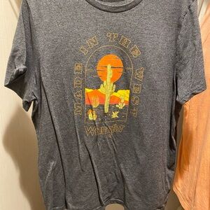 Wrangler Gray Graphic Men's T-Shirt